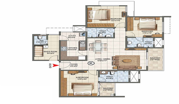 Prestige Raintree Park Floor Plan