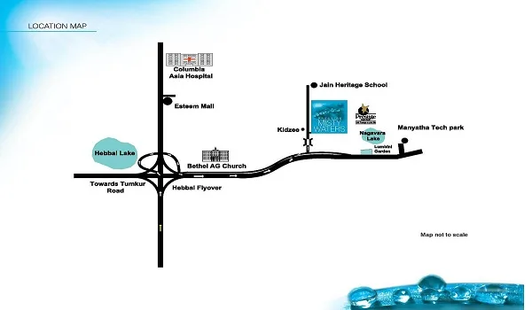 Prestige Misty Waters Vista Tower Location Map